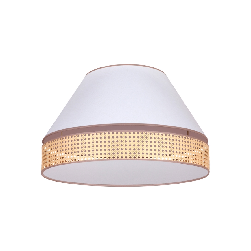 Duolla - Griestu lampa AVIGNON 3xE27/15W/230V d. 60 cm balta/rotanga