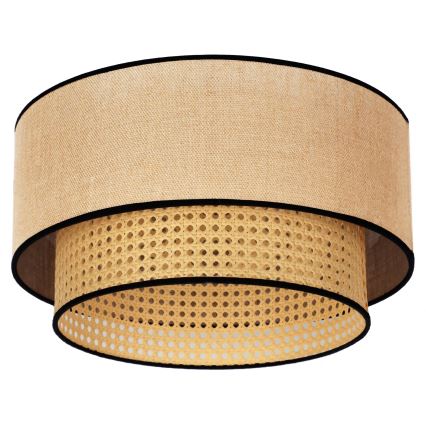 Duolla - Griestu lampa BOHO 1xE27/15W/230V d. 45 cm bēša/rotanga