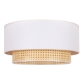 Duolla - Griestu lampa BOHO 1xE27/15W/230V d. 45 cm krēmkrāsa/rotanga
