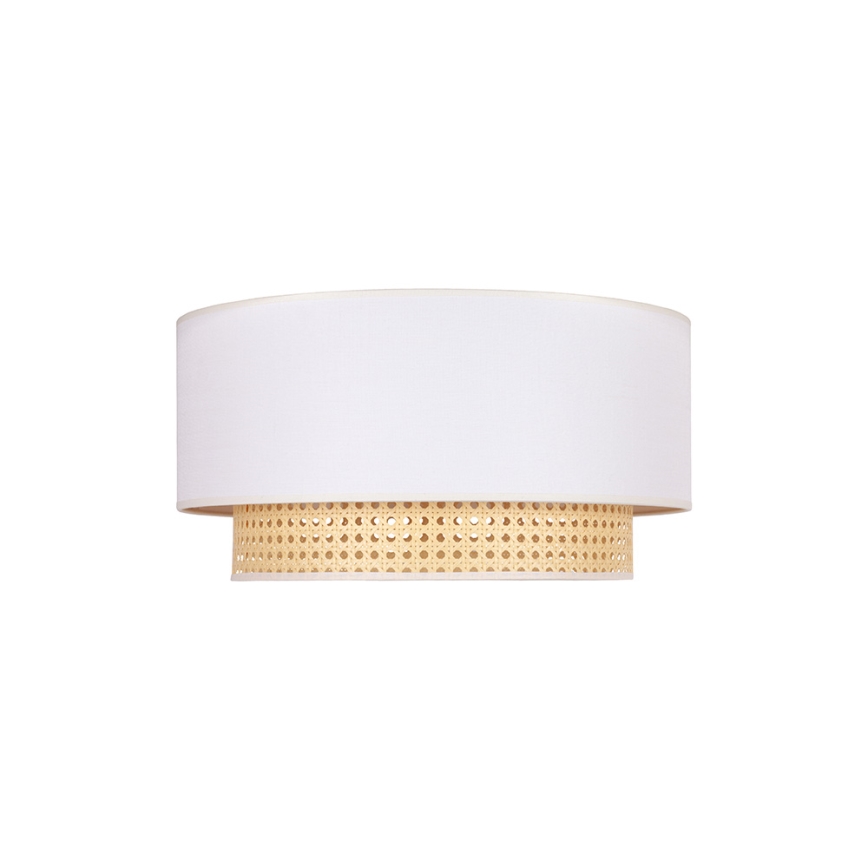 Duolla - Griestu lampa BOHO 1xE27/15W/230V d. 45 cm krēmkrāsa/rotanga