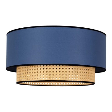 Duolla - Griestu lampa BOHO 1xE27/15W/230V d. 45 cm zila/rotanga