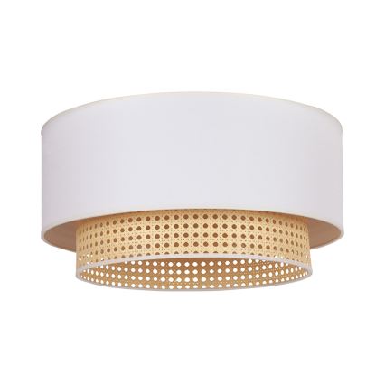 Duolla - Griestu lampa BOHO 3xE27/15W/230V d. 60 cm krēmkrāsa/rotanga