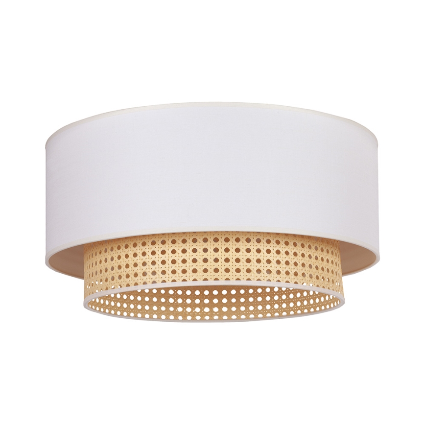 Duolla - Griestu lampa BOHO 3xE27/15W/230V d. 60 cm krēmkrāsa/rotanga