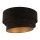 Duolla - Griestu lampa DEVON 1xE27/40W/230V d. 45 cm melna/zelta