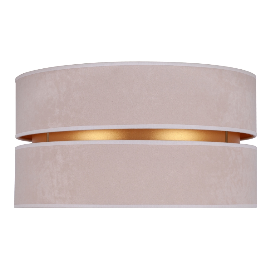 Duolla - Griestu lampa DUO 1xE27/15W/230V d. 40 cm bēša/zelta
