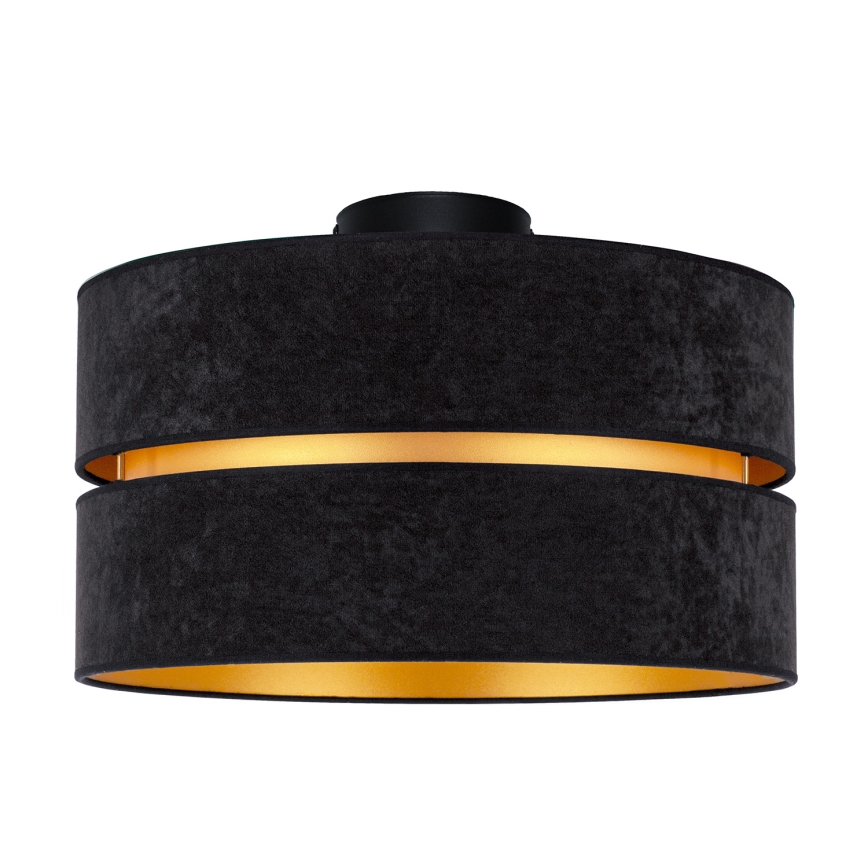 Duolla - Griestu lampa DUO 1xE27/40W/230V d. 40 cm melna/zelta