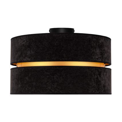 Duolla - Griestu lampa DUO 1xE27/40W/230V d. 40 cm melna/zelta