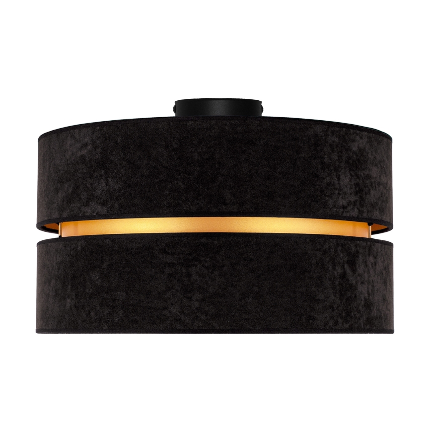 Duolla - Griestu lampa DUO 1xE27/40W/230V d. 40 cm melna/zelta