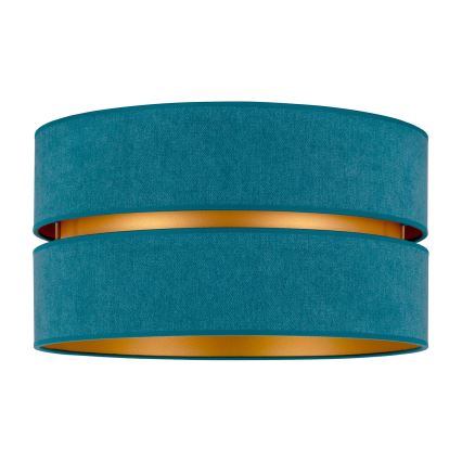 Duolla - Griestu lampa DUO 1xE27/40W/230V d. 40 cm tirkīza/zelta