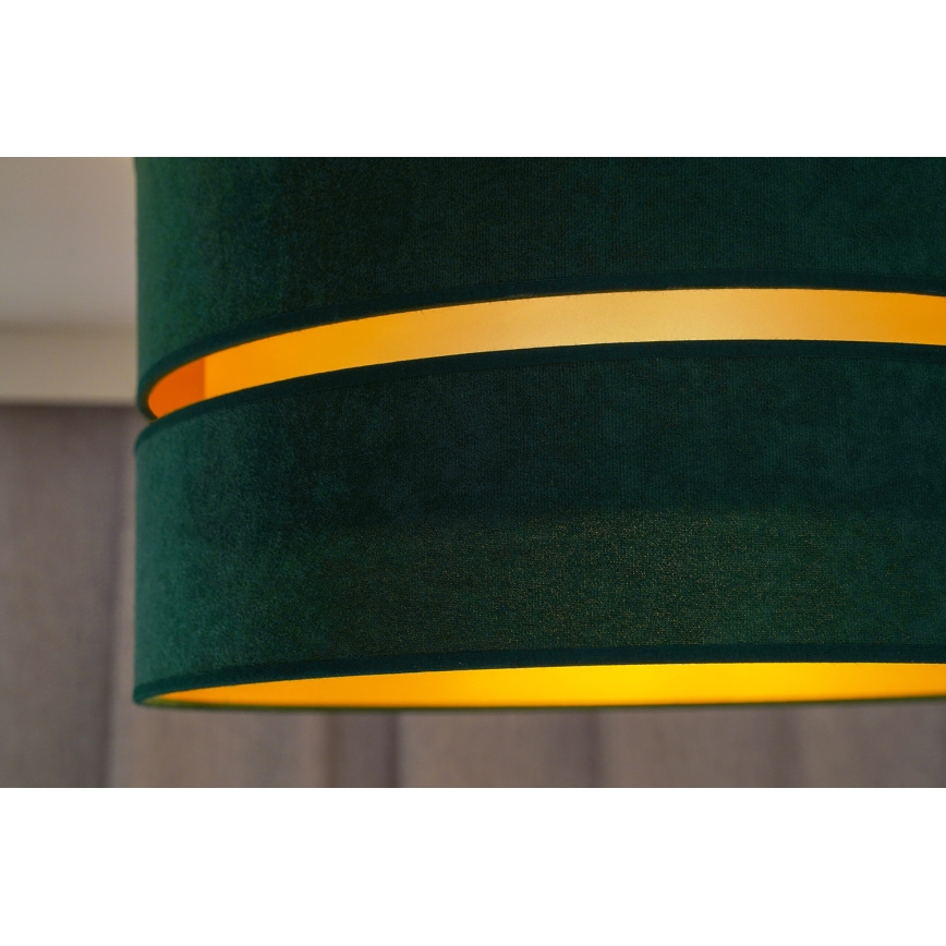 Duolla - Griestu lampa DUO 1xE27/40W/230V d. 40 cm zaļa/zelta