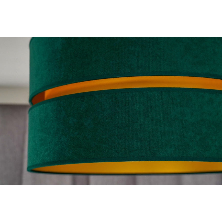 Duolla - Griestu lampa DUO 1xE27/40W/230V d. 40 cm zaļa/zelta