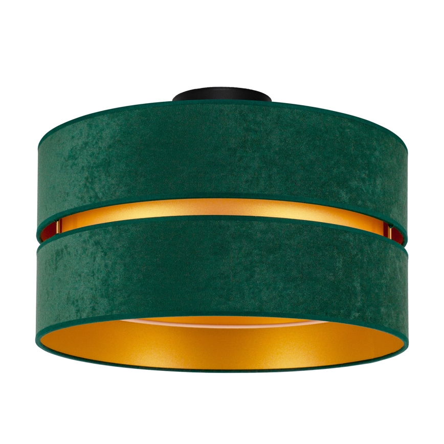 Duolla - Griestu lampa DUO 1xE27/40W/230V d. 40 cm zaļa/zelta