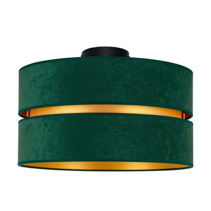 Duolla - Griestu lampa DUO 1xE27/40W/230V d. 40 cm zaļa/zelta