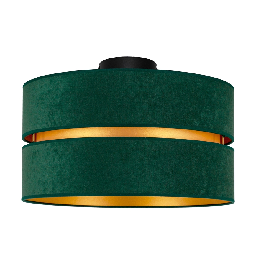 Duolla - Griestu lampa DUO 1xE27/40W/230V d. 40 cm zaļa/zelta