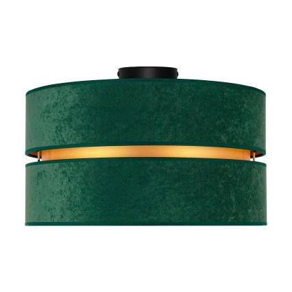 Duolla - Griestu lampa DUO 1xE27/40W/230V d. 40 cm zaļa/zelta