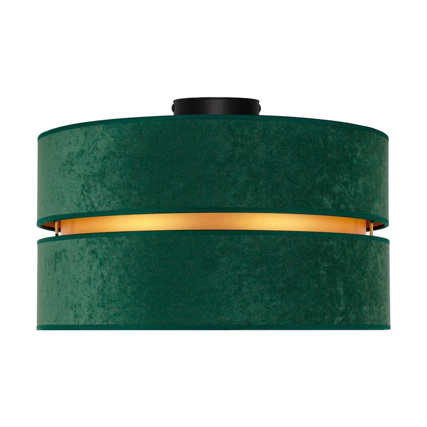 Duolla - Griestu lampa DUO 1xE27/40W/230V d. 40 cm zaļa/zelta