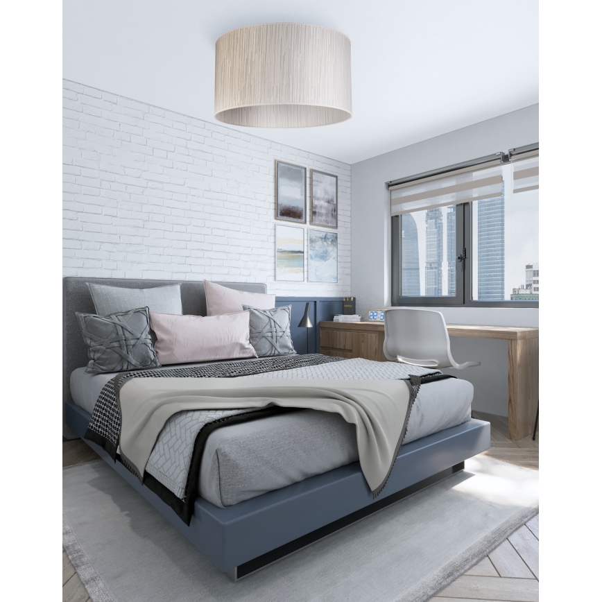 Duolla - Griestu lampa ESSEX 1xE27/40W/230V d. 45 cm sudraba