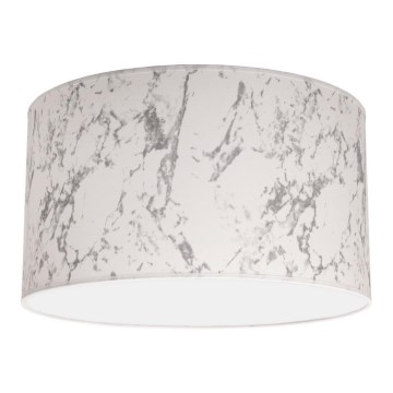 Duolla - Griestu lampa MARBLE 1xE27/40W/230V d. 45 cm balta/pelēka