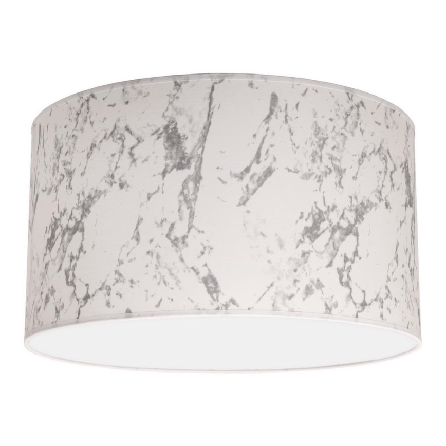 Duolla - Griestu lampa MARBLE 1xE27/40W/230V d. 45 cm balta/pelēka