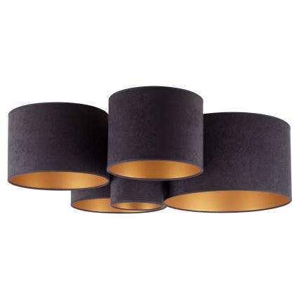 Duolla - Griestu lampa ROLLER PENTO 5xE27/60W/230V antracīta
