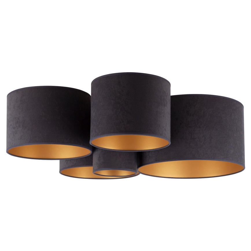 Duolla - Griestu lampa ROLLER PENTO 5xE27/60W/230V antracīta