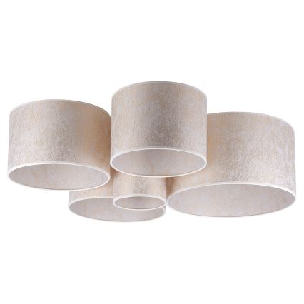 Duolla - Griestu lampa ROLLER PENTO 5xE27/60W/230V zelta