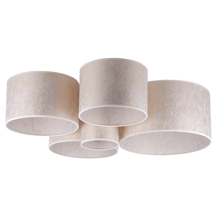 Duolla - Griestu lampa ROLLER PENTO 5xE27/60W/230V zelta