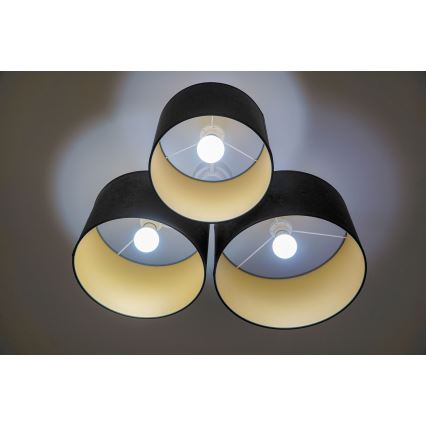 Duolla - Griestu lampa ROLLER TRIO 3xE27/60W/230V antracīta