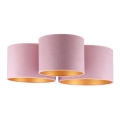 Duolla - Griestu lampa ROLLER TRIO 3xE27/60W/230V rozā