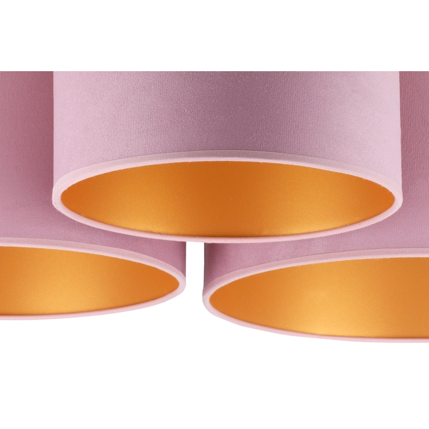 Duolla - Griestu lampa ROLLER TRIO 3xE27/60W/230V rozā