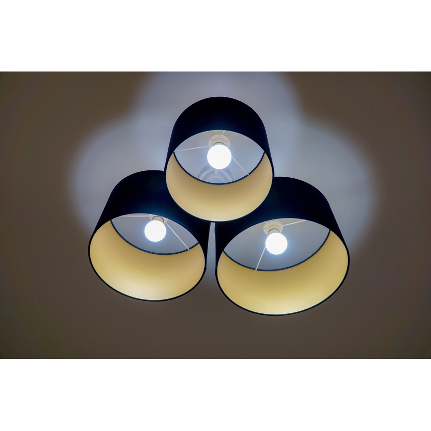 Duolla - Griestu lampa ROLLER TRIO 3xE27/60W/230V zila