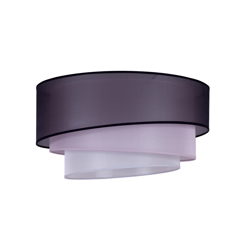 Duolla - Griestu lampa TRIO 1xE27/15W/230V d. 45 cm melna/rozā/sudraba