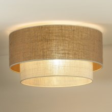 Duolla - Griestu lampa YUTE BOHO 1xE27/15W/230V d. 45 cm brūna/pelēka