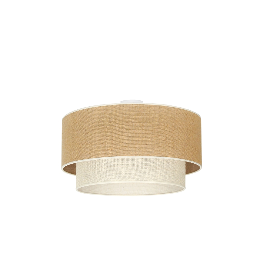 Duolla - Griestu lampa YUTE BOHO 3xE27/15W/230V d. 60 cm brūna/krēmkrāsa