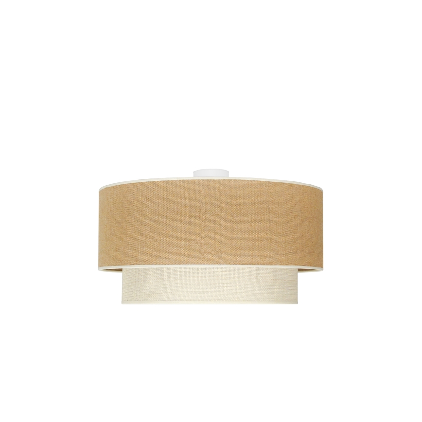 Duolla - Griestu lampa YUTE BOHO 3xE27/15W/230V d. 60 cm brūna/krēmkrāsa