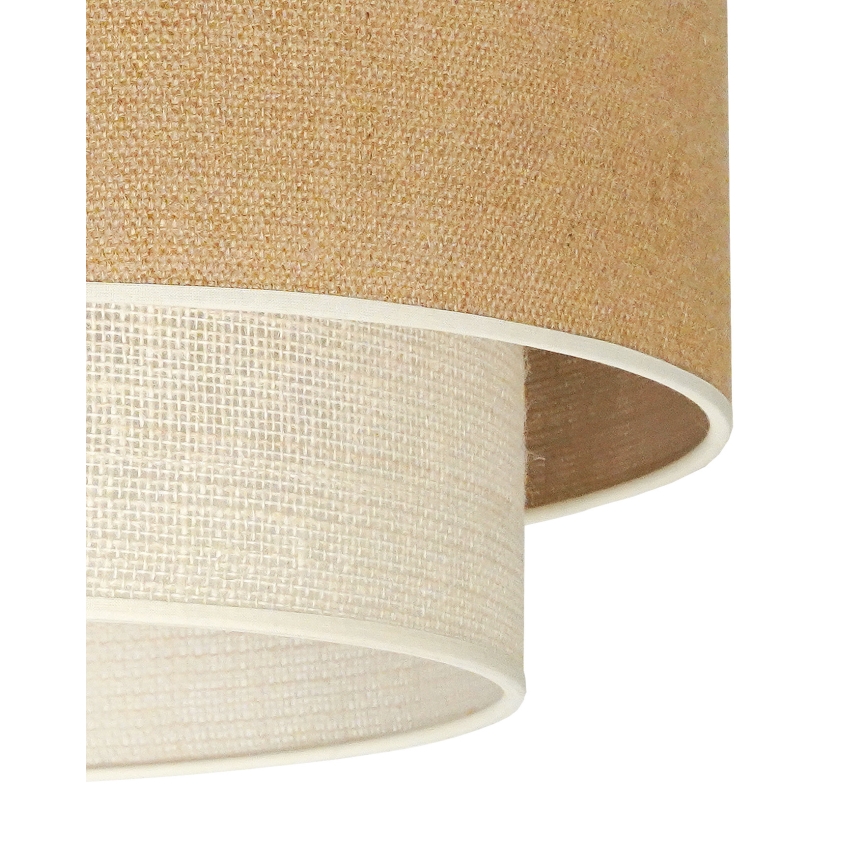 Duolla - Griestu lampa YUTE BOHO 3xE27/15W/230V d. 60 cm brūna/krēmkrāsa