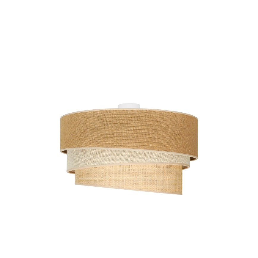 Duolla - Griestu lampa YUTE TRIO 3xE27/15W/230V d. 60 cm brūna/pelēka/bēša