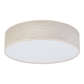 Duolla - LED Griestu lampa CORTINA LED/26W/230V d. 30 cm 4000K bēša