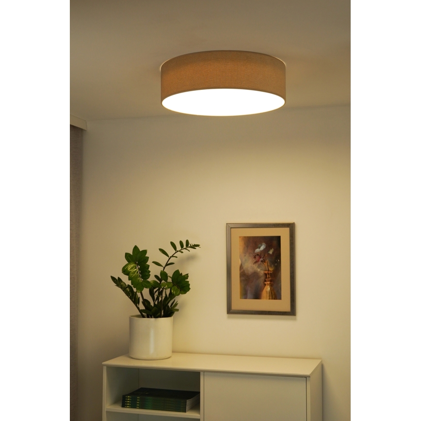 Duolla - LED Griestu lampa CORTINA LED/26W/230V d. 30 cm 4000K bēša