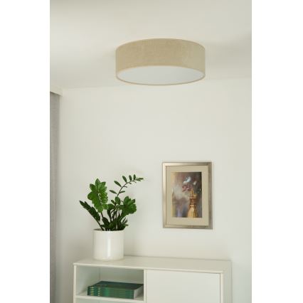 Duolla - LED Griestu lampa CORTINA LED/26W/230V d. 30 cm 4000K bēša
