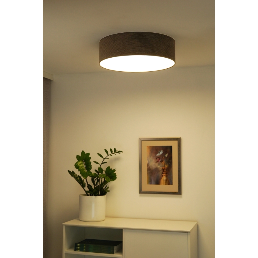 Duolla - LED Griestu lampa CORTINA LED/26W/230V d. 30 cm 4000K brūna