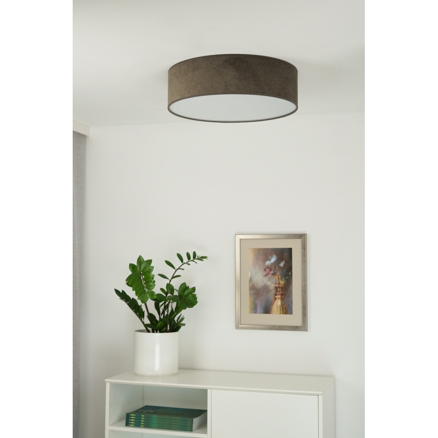 Duolla - LED Griestu lampa CORTINA LED/26W/230V d. 30 cm 4000K brūna