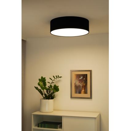 Duolla - LED Griestu lampa CORTINA LED/26W/230V d. 30 cm 4000K melna