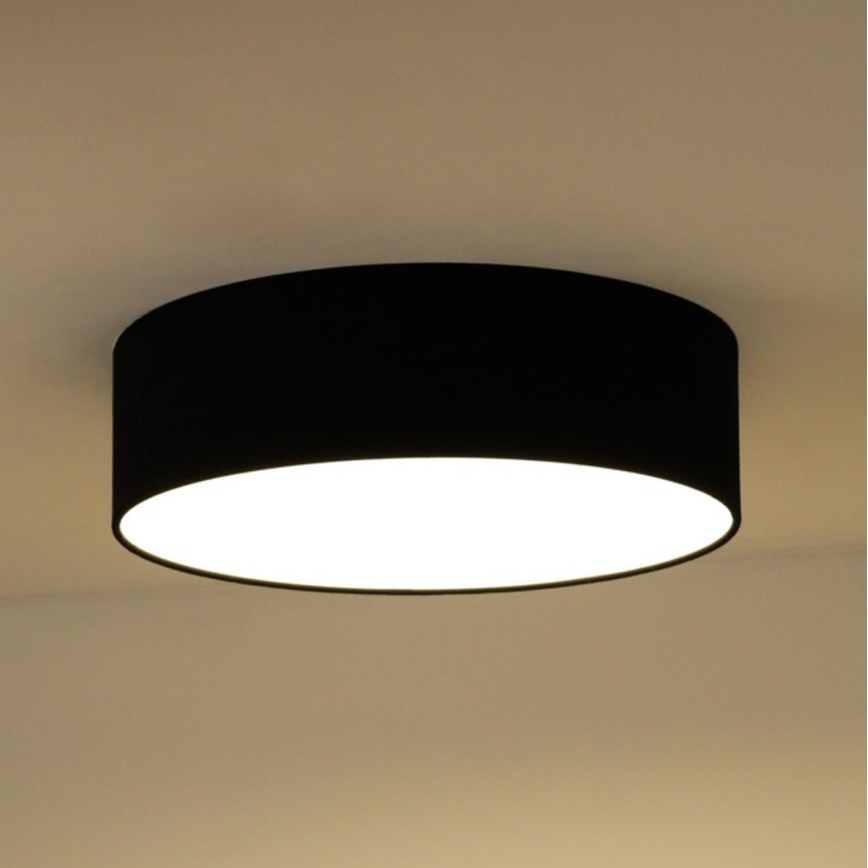 Duolla - LED Griestu lampa CORTINA LED/26W/230V d. 30 cm 4000K melna