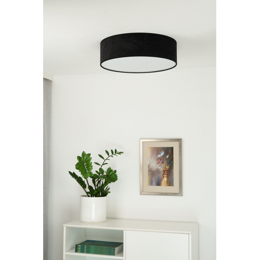 Duolla - LED Griestu lampa CORTINA LED/26W/230V d. 30 cm 4000K melna