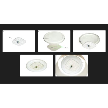 Duolla - LED Griestu lampa CORTINA LED/26W/230V d. 30 cm 4000K pelēka