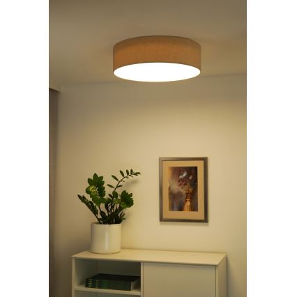Duolla - LED Griestu lampa CORTINA LED/26W/230V d. 45 cm 4000K bēša