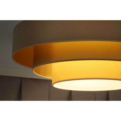 Duolla - LED Griestu lampa LUNETA LED/26W/230V d. 60 cm 4000K bēša/zelta/krēmkrāsa