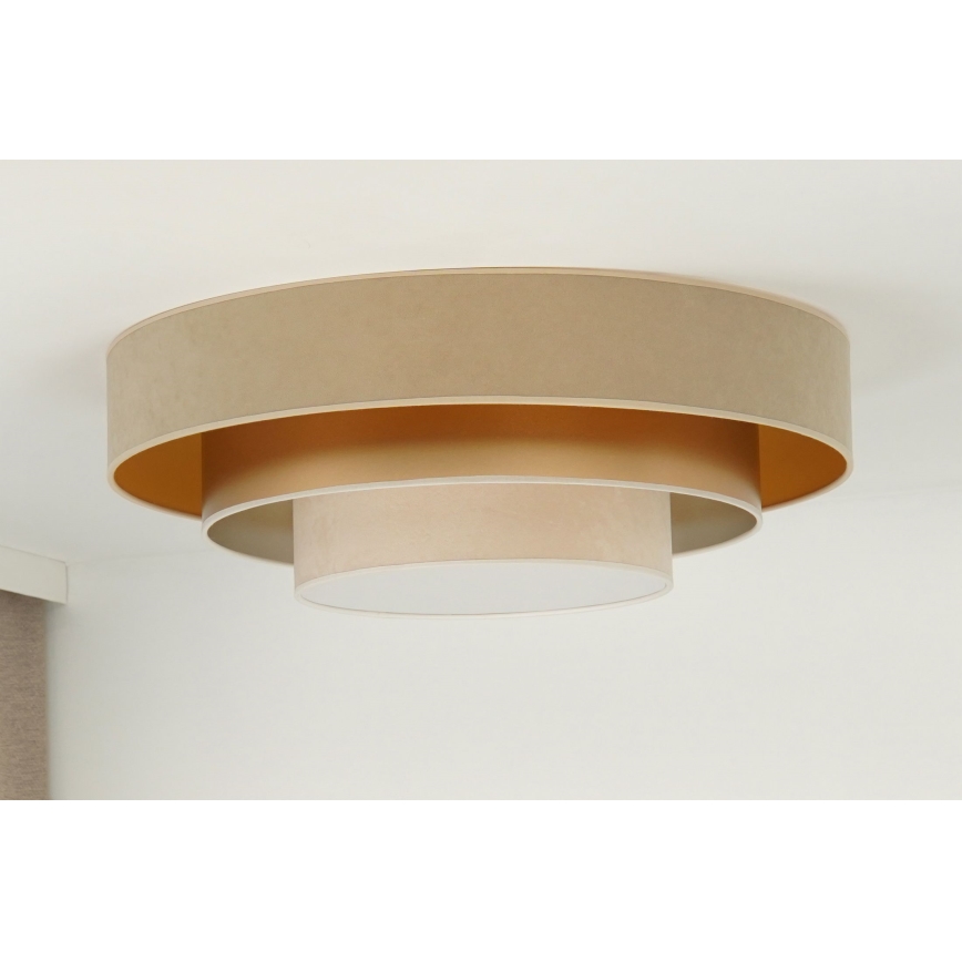Duolla - LED Griestu lampa LUNETA LED/26W/230V d. 60 cm 4000K bēša/zelta/krēmkrāsa