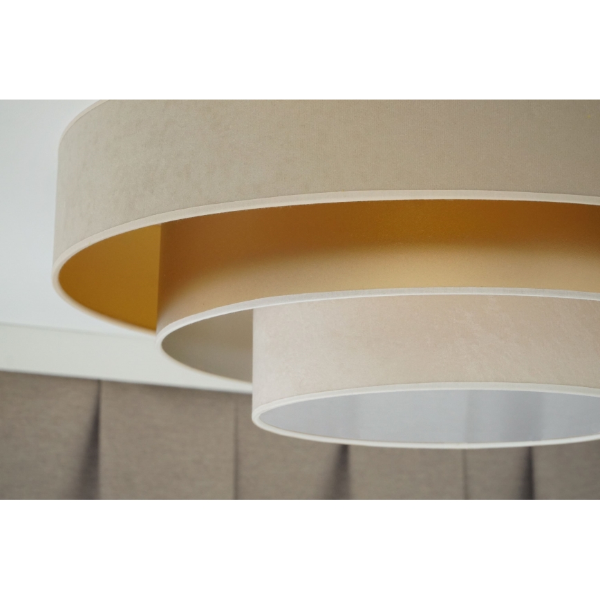 Duolla - LED Griestu lampa LUNETA LED/26W/230V d. 60 cm 4000K bēša/zelta/krēmkrāsa